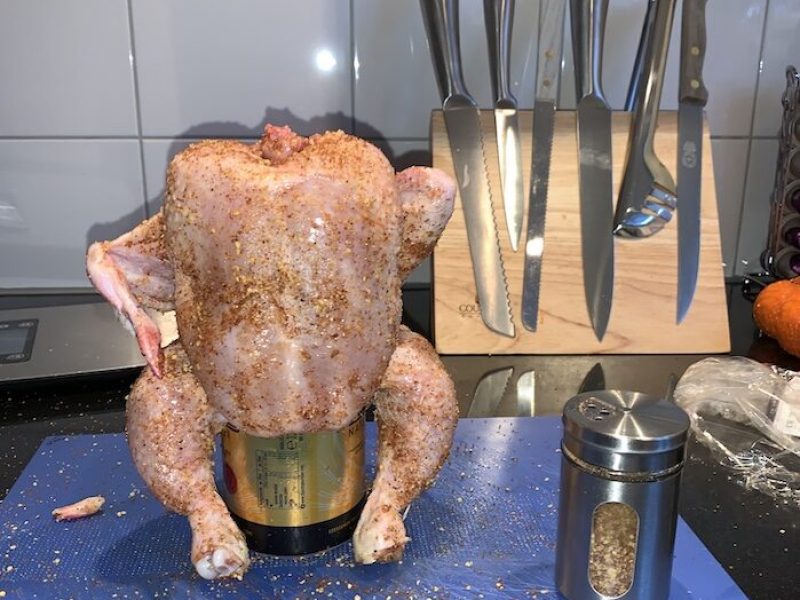 Chicken on a can bereiding